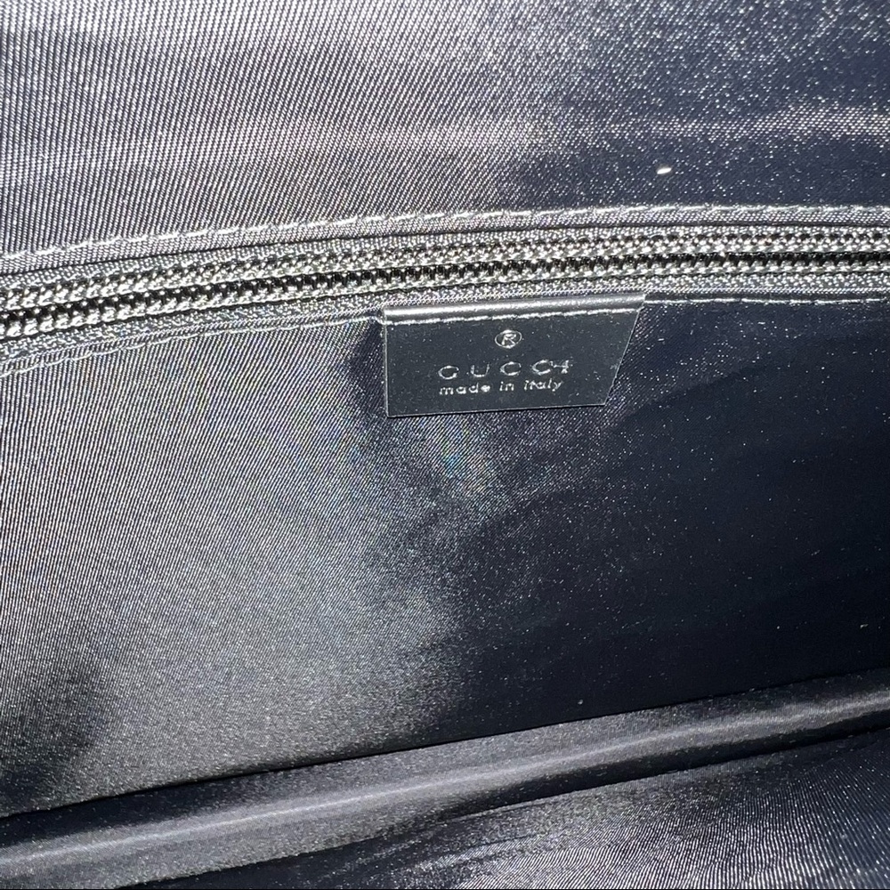 GUCCI WEB WRISTLET SUPREME CLUTCH GG MONOGRAM - Picture 5 of 9